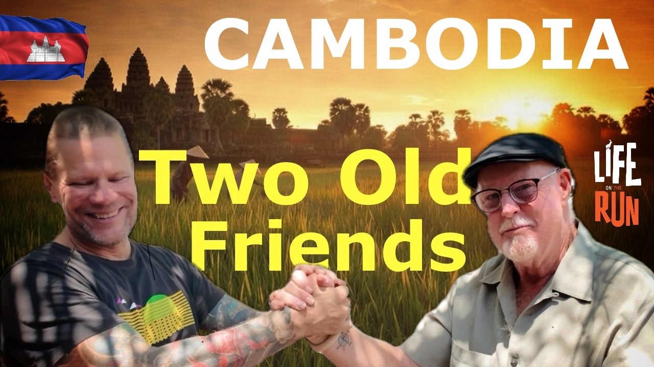 Two old expat friends interview each other in Cambodia.