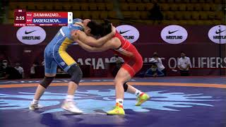 Round 3 WW - 68 kg: M. ZHUMANAZAROV (KGZ) v. Z. BAKBERGENOVA (KAZ)