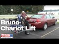 Demo  bruno chariot mobility scooter lift  power wheelchair lift for cars trucks vans  suvs