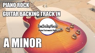 Rock Piano Guitar Backing Track In A Minor chords