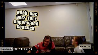 28th December 2017 full supervised contact session in a contact centre, hidden cam footage