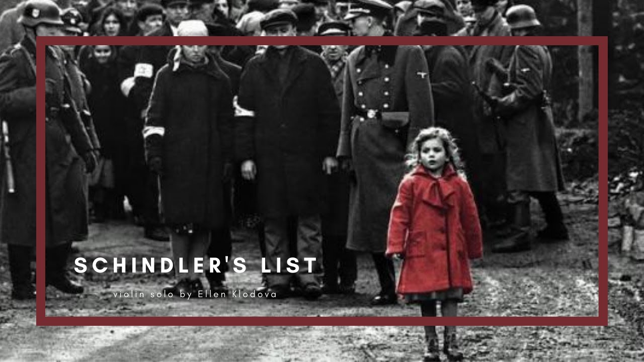 🙏🏻❣️🙏🏻Das kleine Ghetto Mädchen in Rot aus  Schindler's List (violin solo)  Ellen Klodová🙏🏻❣️🙏🏻