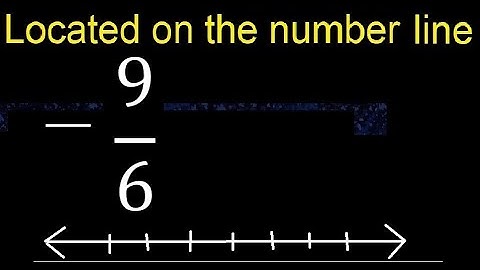 Located  -9/6 on the number line , locate negative fraction on the number line . represented