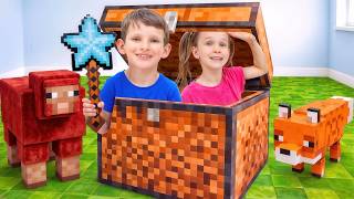Minecraft Mobs Are Hiding in the House! 😱🔎 Stephi & Alex’s Epic Hunt!