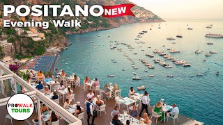 Positano, Italy เดินเล่นยามเย็น - ชายฝั่ง Amalfi - 4K60fps พร้อมคำบรรยาย - Prowalk Tours