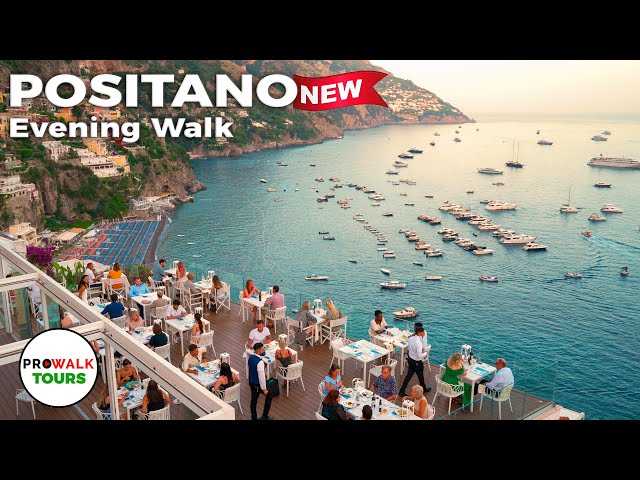 Positano, Italy Evening Walk - Amalfi Coast - 4K60fps with Captions - Prowalk Tours class=