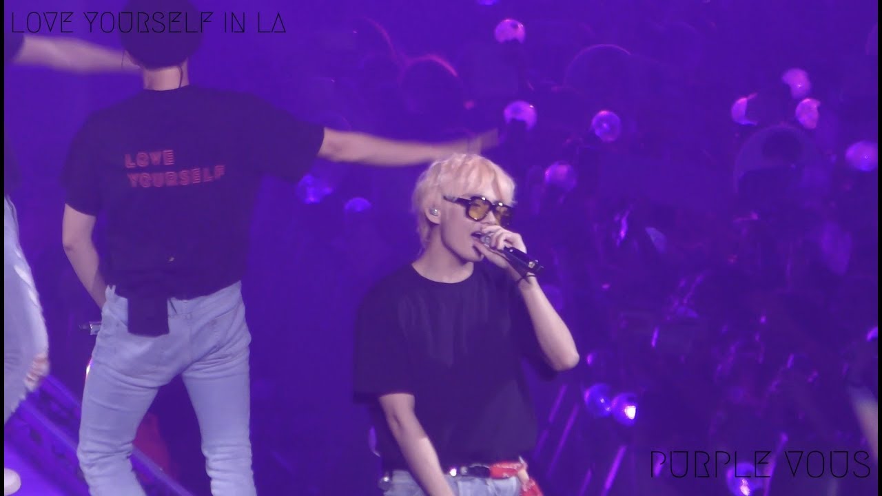 180906 BTS 방탄소년단 So What  V 뷔 Focus (4K) @ LOVE YOURSELF IN LA