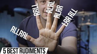 The 5 BEST RUDIMENTS for Developing Hand Technique | Free Drum Lesson screenshot 1