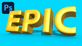 How To Create 3D Text in Photoshop Tutorial (Builtin 3D Editor)