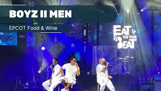 Boyz II Men Performing Live at EPCOT | Food & Wine | Eat to the Beat 2023