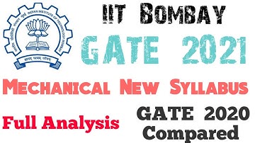 GATE 2021 Syllabus Change  IIT Bombay