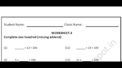 Grade 3 maths printable worksheets