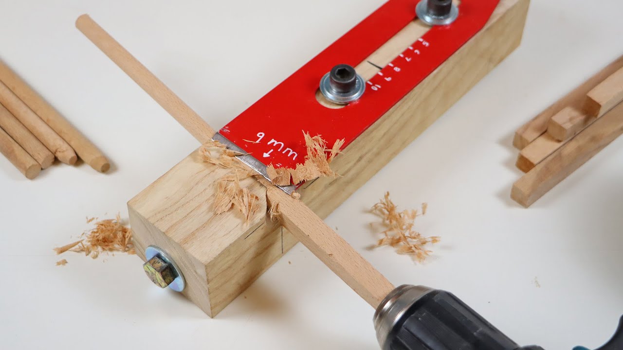 Stop Buying Dowels DIY Dowel Jig From Plane Blade