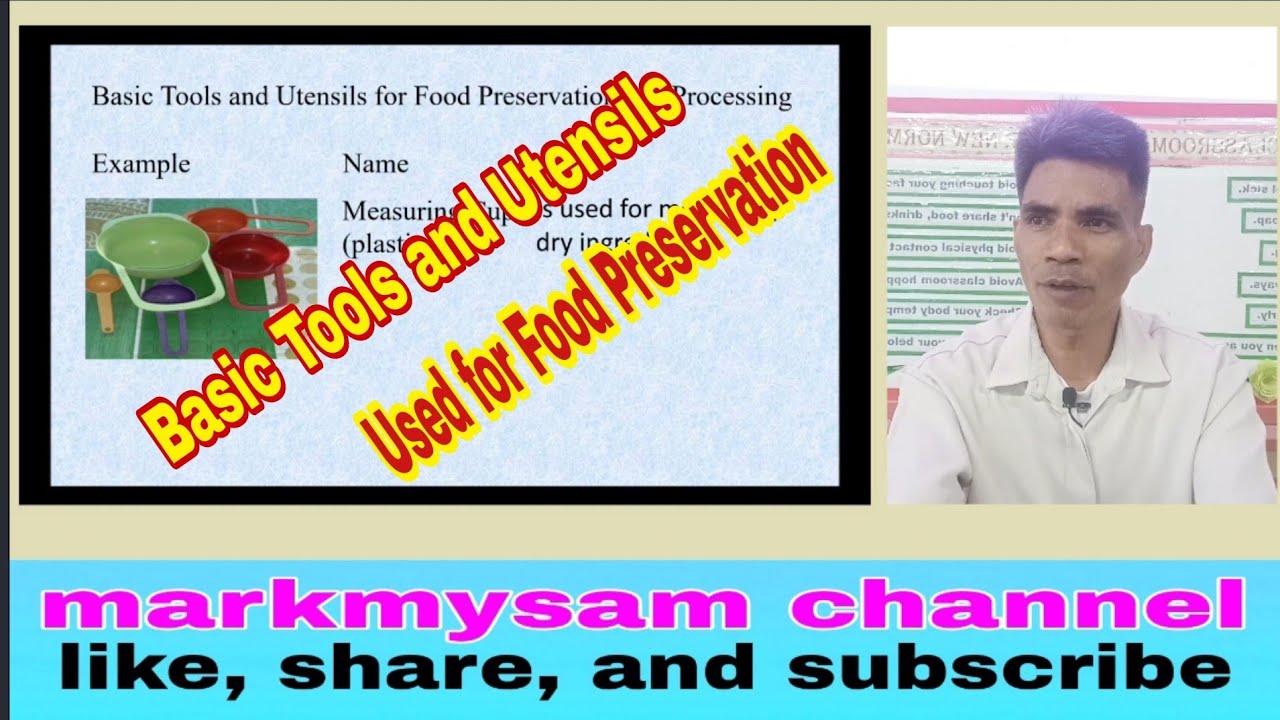 Basic Tools and Utensils Used for Food Preservation, EPP/TLE 6, Quarter
