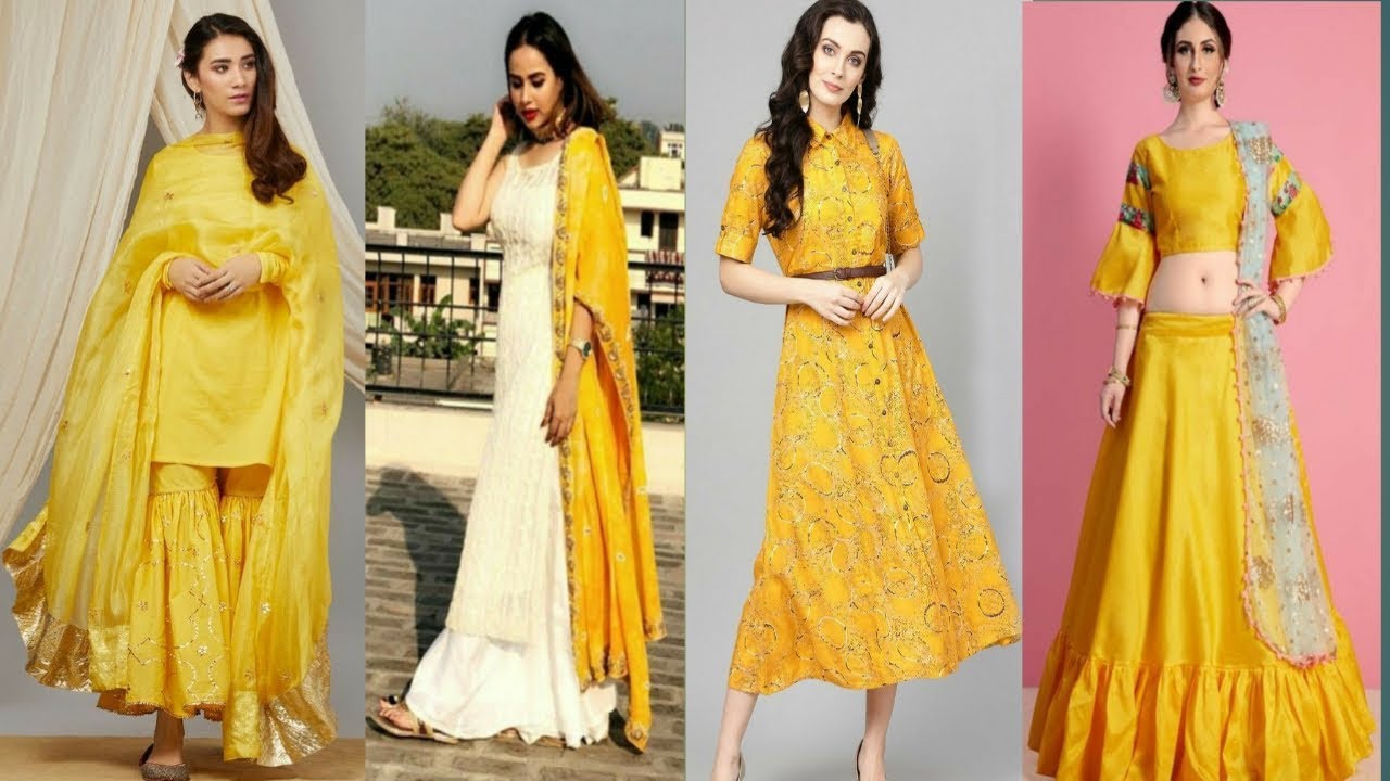 Yellow Colour Dress For Saraswati Puja/Basant Panchmi ke liya Indian ...