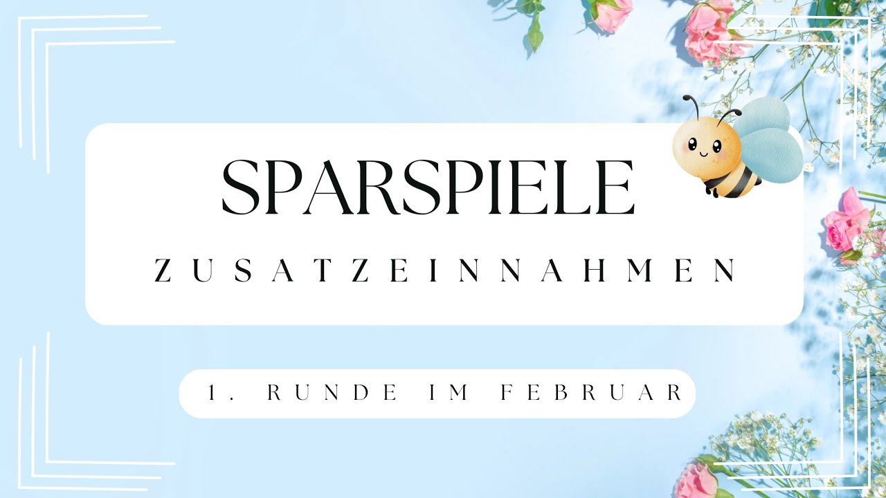 ✨️🚀✨️ 1. Zusatzrunde im Februar! ✨️🚀✨️ #Sparspiele #Budgetieren 