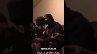 Pop Smoke Recording " Make It Rain " With Yung Ave Beatz  #longlivepopsmoke #rippopsmoke #popsmoke