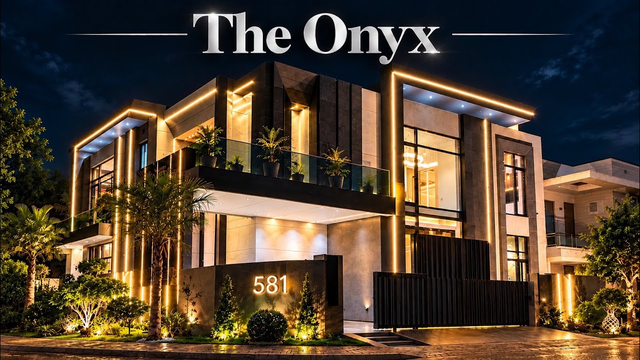 The ONYX! From Dream To Reality 14 Marla Corner House For Sale Bahria Town Lahore
