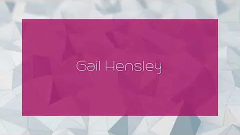 Gail Hensley - appearance