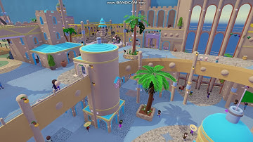 Parkitect Park In a Box Indoor Park City entry area