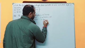 Find the breadth of the rectangle whose perimeter is 160cm and whose length is:  a) 25cm by RJ Sir.😃