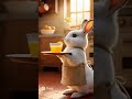 A rabbit serving juice?! 🐇🥤