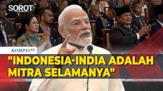 [FULL] Pidato PM India Narendra Modi di DPR, Kutip Peribahasa Indonesia