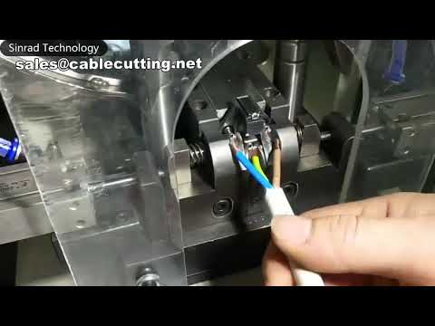 Automatic VDE Plug Insert Crimping Machine for Industrial Wire Processing