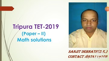 Tripura TET 2019