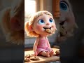 baby is eating cookies #foryou#anime #cartoon #rainbowkidstv #englishgrammar #cute