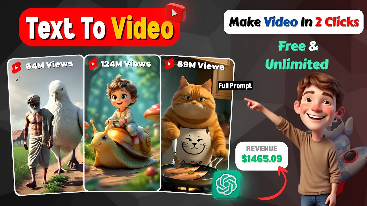 Free AI Text to Video Generator (Unlimited Videos) | Full tutorial from ...