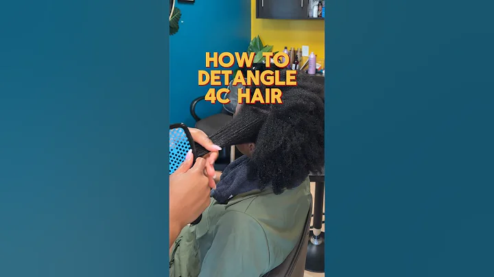 How to detangle 4C hair 🪮 #shorts #haircare