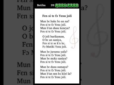 ADOU.PROD: BETIBA 39 FÈN SI TÈ FO YESU JOLI