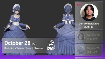 Designing a Victorian Dress & Character - Daisuke Narukawa - ZBrush 2021.7