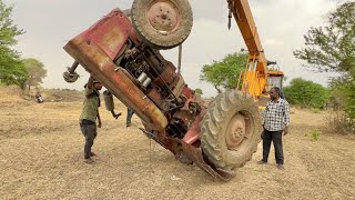 Tractor Accident  In Dry River Escort 355 Accident Rescued By Escort Hydra 14 Ton