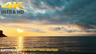 Sea Sunset No Copyright Relaxing Nature Background Video 4K