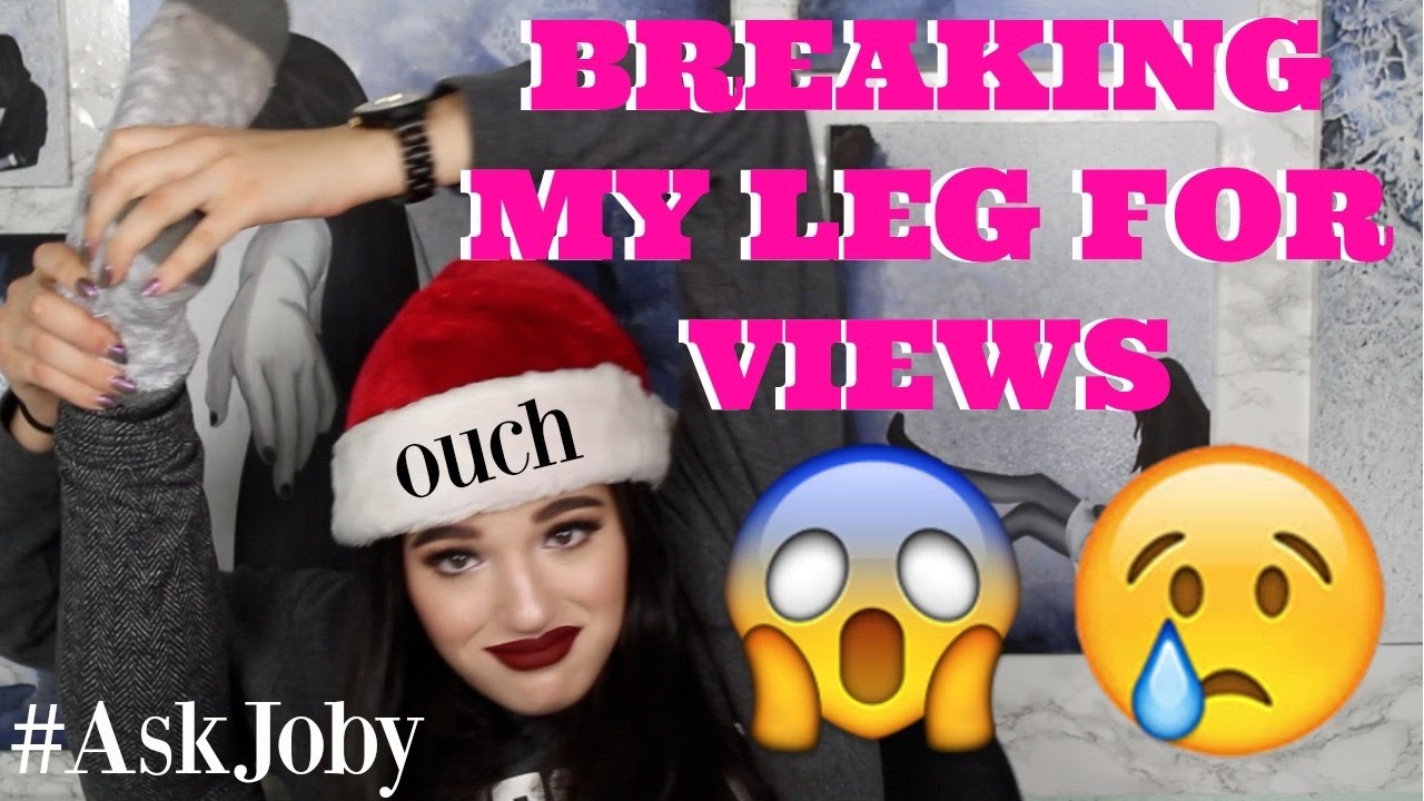 BREAKING MY LEG FOR VIEWS.  Q&A + HUGE GIVEAWAY | Jordan Byers