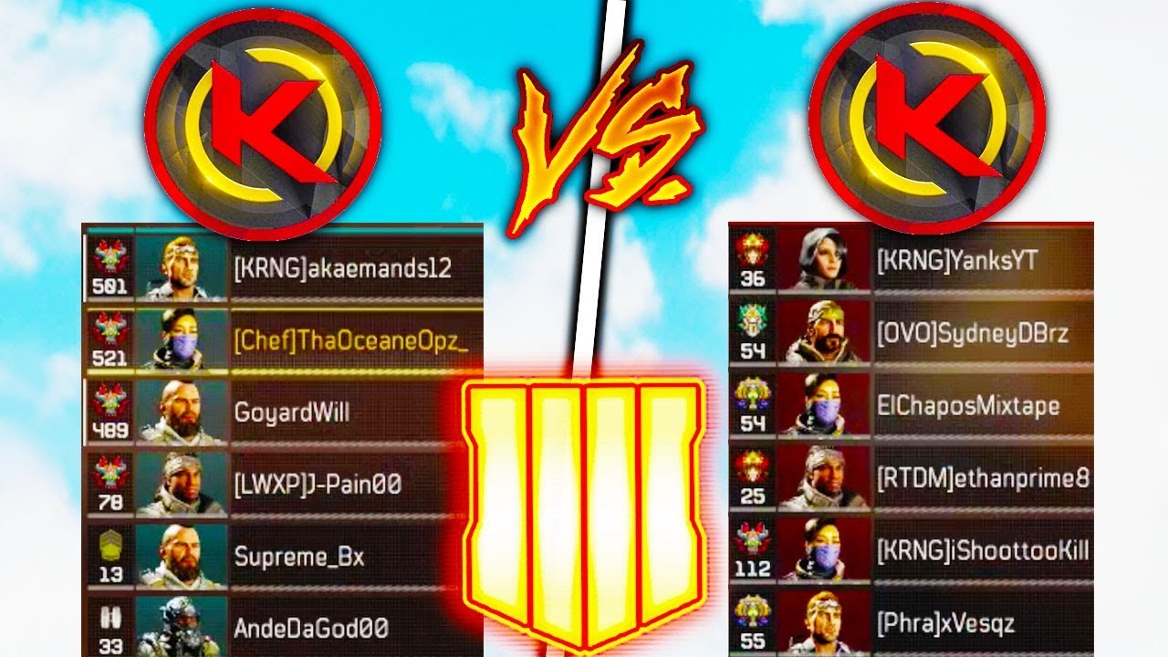 KARNAGE CLAN vs. KARNAGE CLAN in BLACK OPS 4...