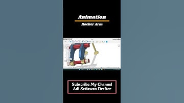 Animation Rocker Arm #3danimation #3dmodeling #3ddrawing #fusion360tutorial #fusion360
