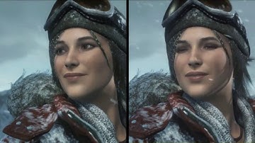 Rise of the Tomb Raider Retail PS4 VS XBOX ONE Graphics Comparison (1080p 60FPS)