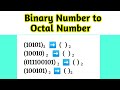Binary Number to Ocatal Number Conversion in hindi #binarytooctal #decimaltobinary #adityavclass