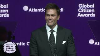 Tom Brady presents the 2025 Global Citizen Award to FIFA President Gianni Infantino