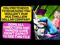 Insane Boss Didn't Expect that all the Directors and the Owner Would see it Document | r/ProRevenge