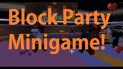 Block Party Minigame on The Hive Server!