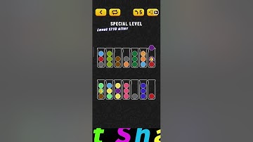 Ball Sort Puzzle Special Level after Level 1710 / Lock Ball and Key Ball and Question Mark Ball