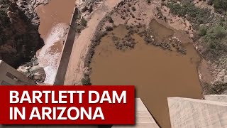 A look at Bartlett Dam as Arizona releases water after wet and snowy winter