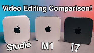 Mac Studio vs M1 mini vs i7 mini - Video & Photo Editing!