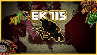 EK 115 Hunt Solo Krailos Spider Lair 800k/h (150%) - Tibia Hunt #tibia #tibiahunt #hunts
