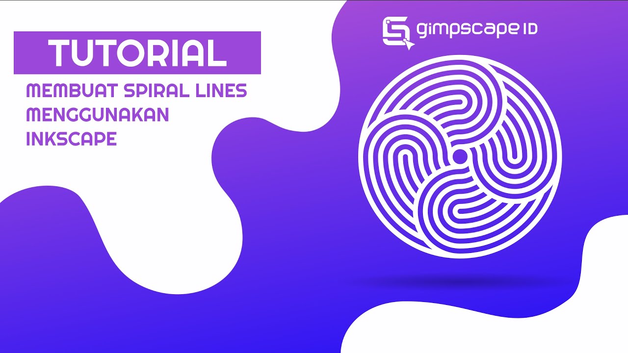 Tutorial - Cara membuat Spiral Lines menggunakan inkscape - YouTube