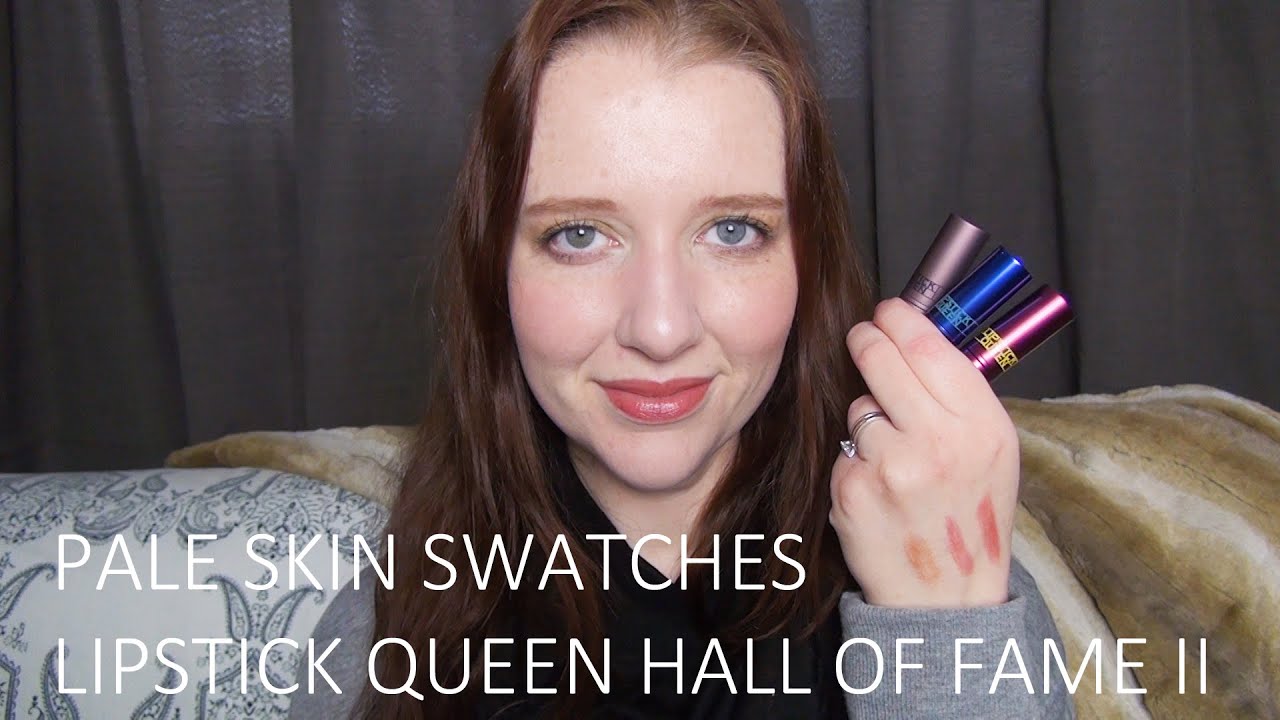 Pale Skin Swatches: Lipstick Queen Hall of Fame II Set Review & Lip Swatches